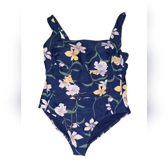 Womens Shade And Shore Floral Swimwear in Navy Blue, Size 22, NWT!!! - Picture 1 of 3